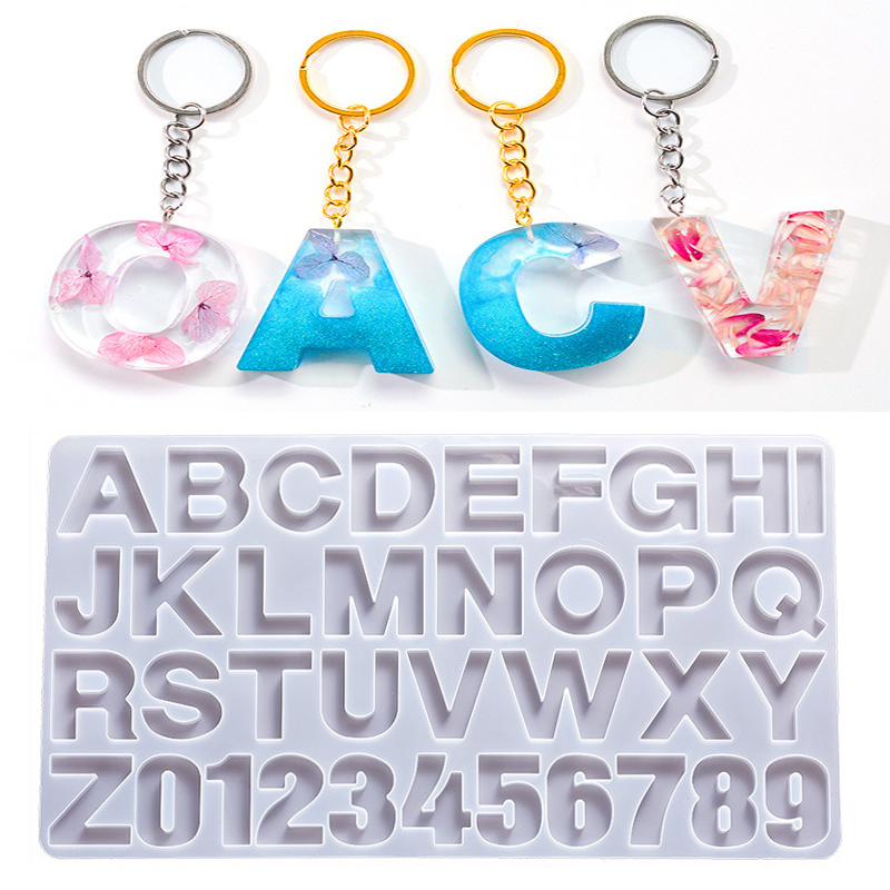 Resin Art Alphabet - 알파벳 에폭시 수지 실리콘 몰드 DIY