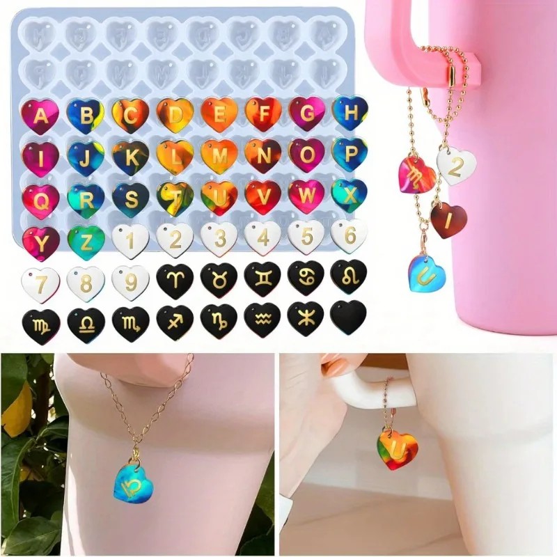 1개 DIY 에폭시 수지 몰드 숫자 문자 나비 별자리  - Resin Art Alphabet 리뷰 및 가격