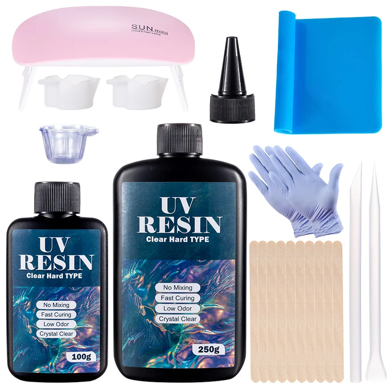 하드 UV 수지 접착제 키트 DIY를 만드는 예술 공예 - Resin Art Equipment 리뷰 및 가격