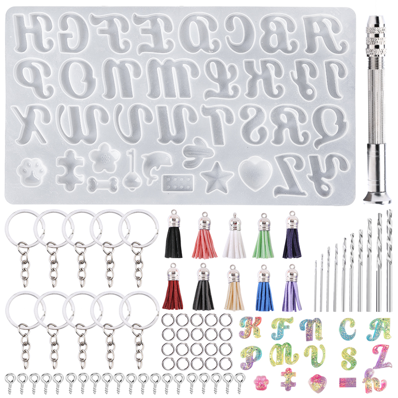 알파벳 키 체인 금형 알파벳 수지 실리콘 금형 수지 문 - Resin Art Alphabet 리뷰 및 가격