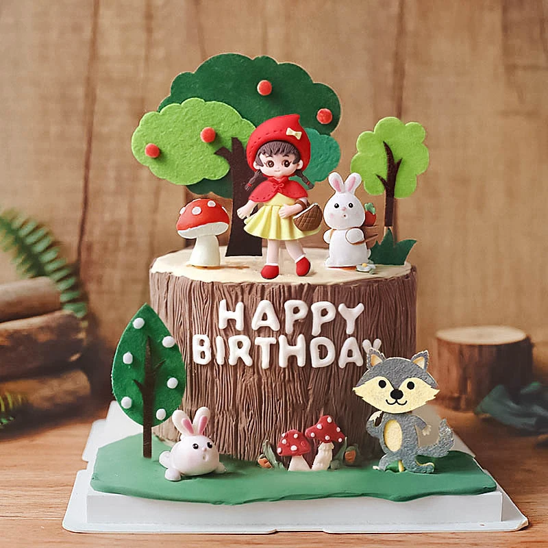 베이킹 케이크 장식 어린이 소녀 늑대 버섯 집 과일 나 - Resin Art Alphabet 리뷰 및 가격